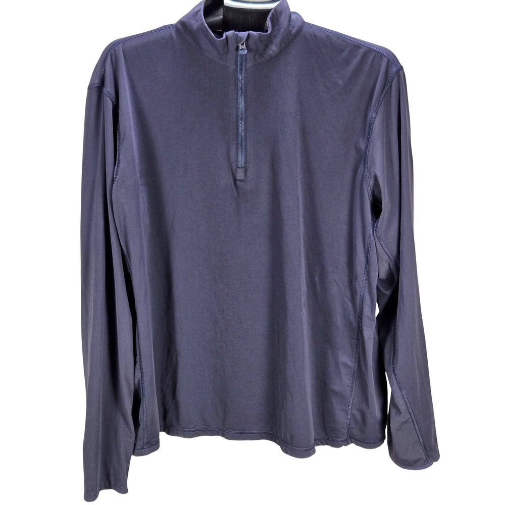 Men's Greyson‎ Large Navy Blue Quarter-Zip Golf Pullover Performance Layer